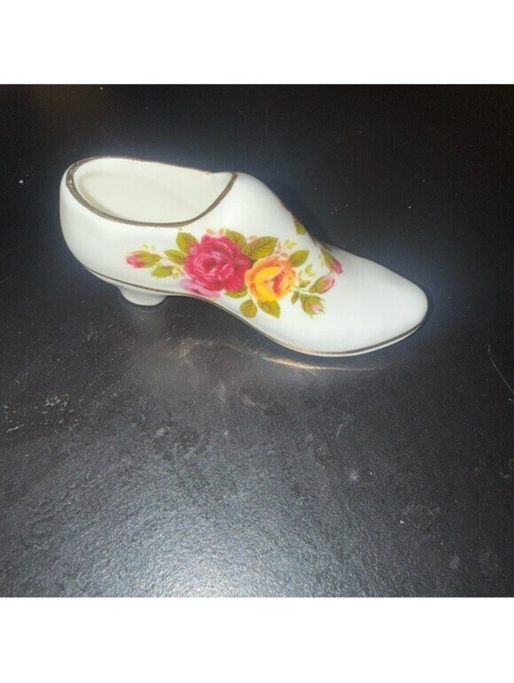 Elegant Floral Women's Heels - White with Pink and Yellow Accents